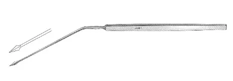POLITZER EAR KNIFE, 6-1/2, ANGULAR SHAFT
