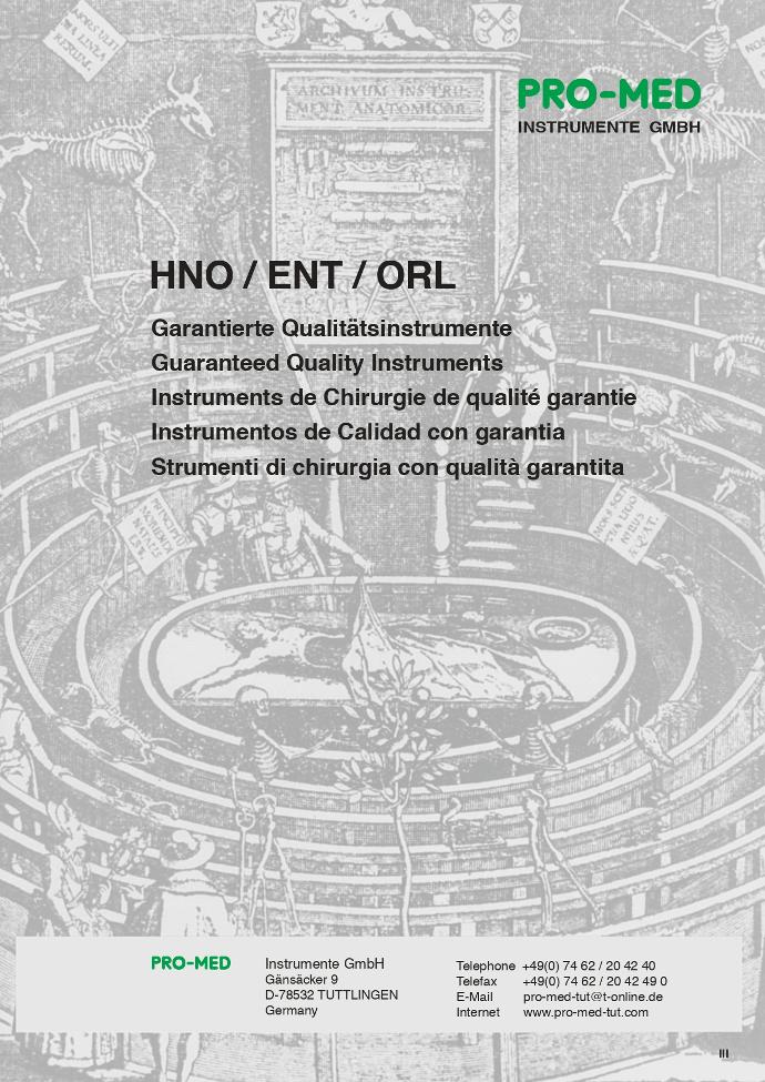 Catalogo General ORL Pro-Med PROMED