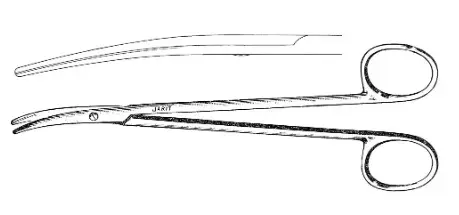 METZENBAUM SCISSORS, 8, CARB-EDGE,CVD, BLUNT/BLUNT