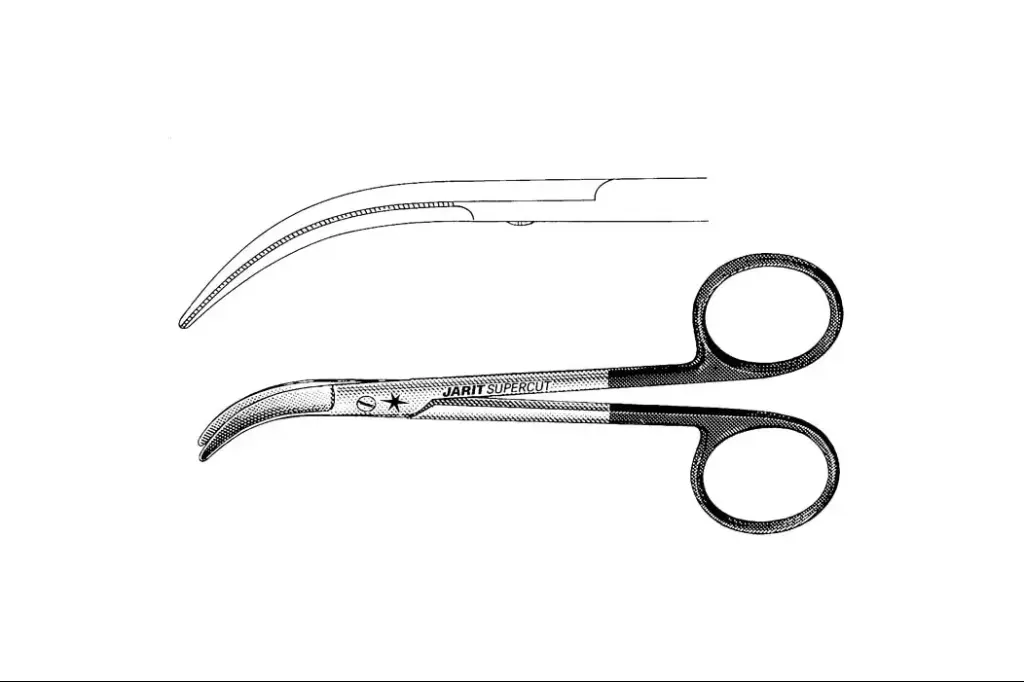 FOMON UPPER LATERAL SCISSORS, 4-1/2, SUPERCUT,CRVD