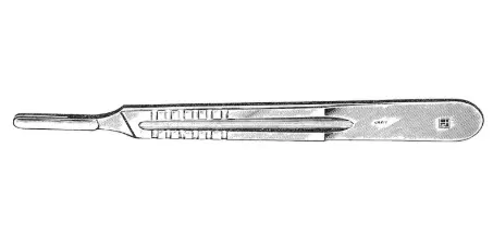KNIFE HANDLE NO 3L, 8-1/4,HOLDS BLADES 10,11,12,15