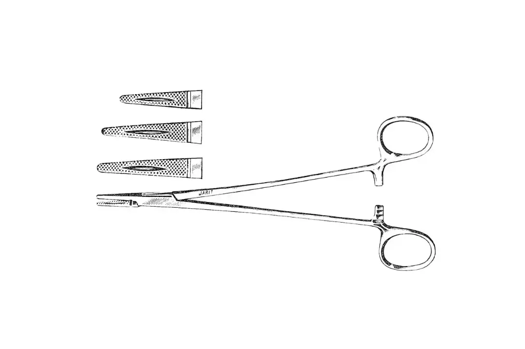CRILE-WOOD NEEDLE HOLDER 6