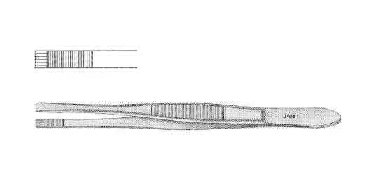 ALDERKREUTZ TISSUE FORCEPS, 5-3/4, 4.6MM WIDE