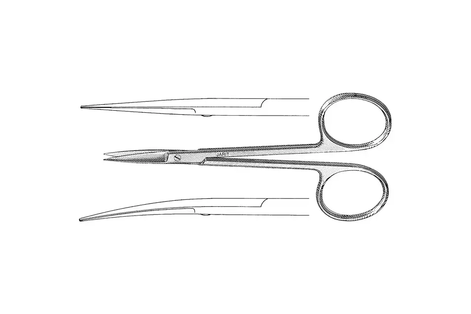 IRIS SCISSORS 4-5/8, STRAIGHT, MATTE FINISH