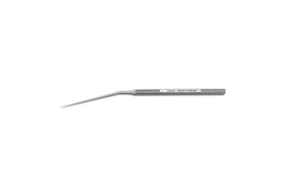 [3722127 (INT)] SCHUKNECHT FOOTPLATE HOOK,6-1/2,0.7MM TIP,ANG DOWN