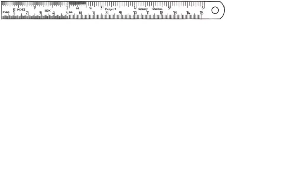 [PM-0676 (INT)] RULER 6, GRADUATED IN MM AND INCHES