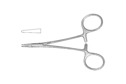 [121-118 (INT)] WEBSTER NEEDLE HOLDER 4-5/8 TUNGSTEN CARB SMOOTH